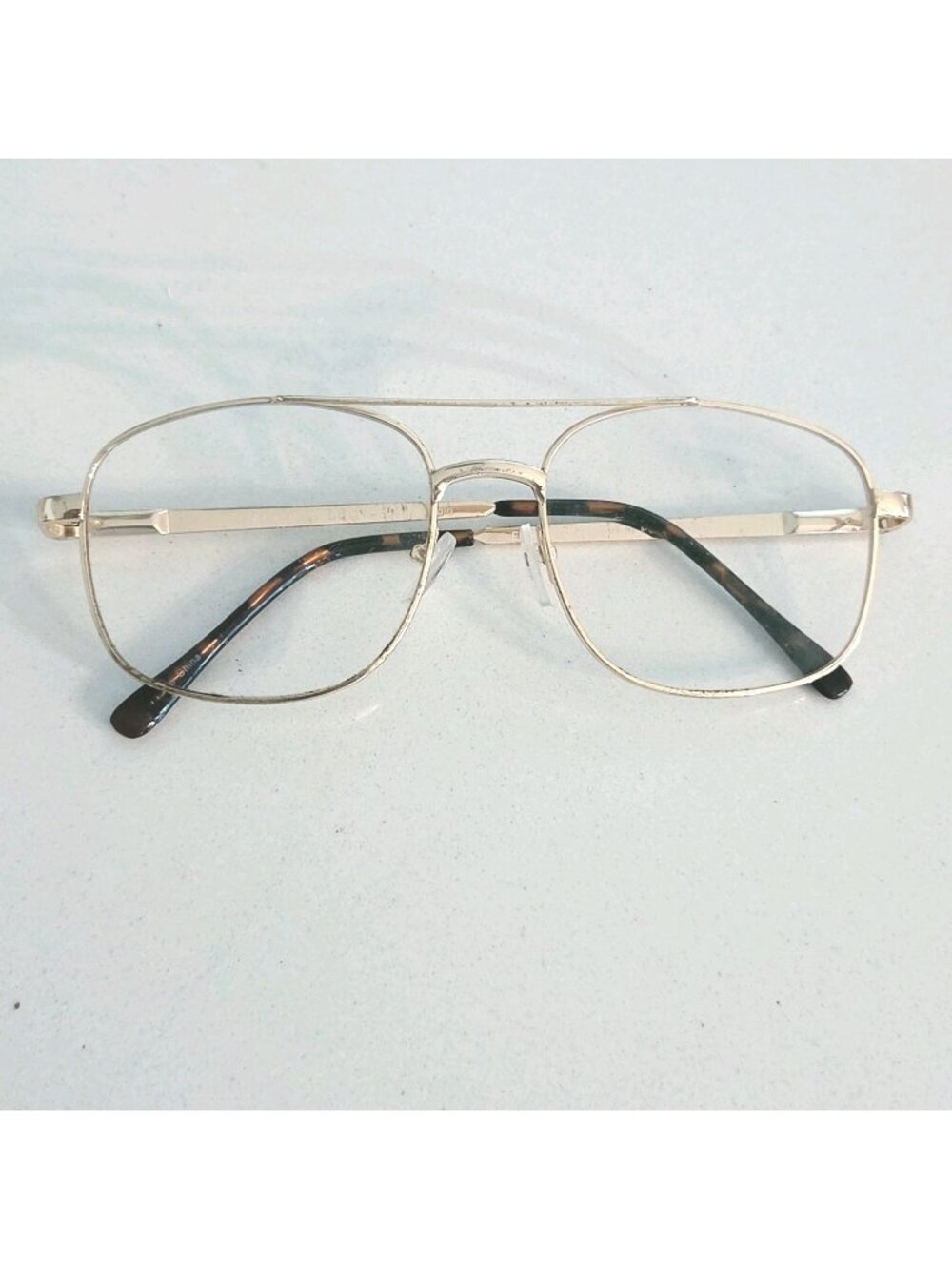 EMPIRE Mens Aviator Glasses Gold Tone Precription Eyeglass Frames Palm Springs